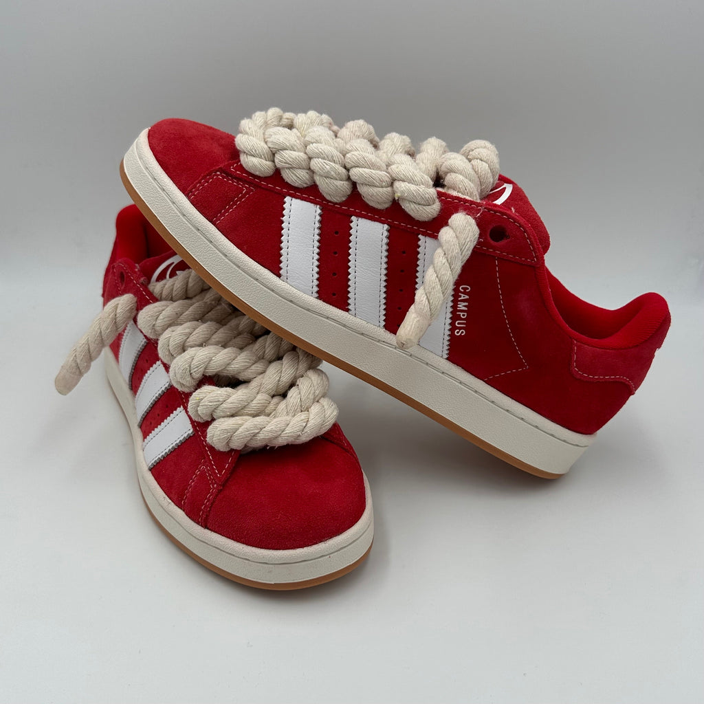 Adidas Campus 00s Red "Rope Laces" Cream