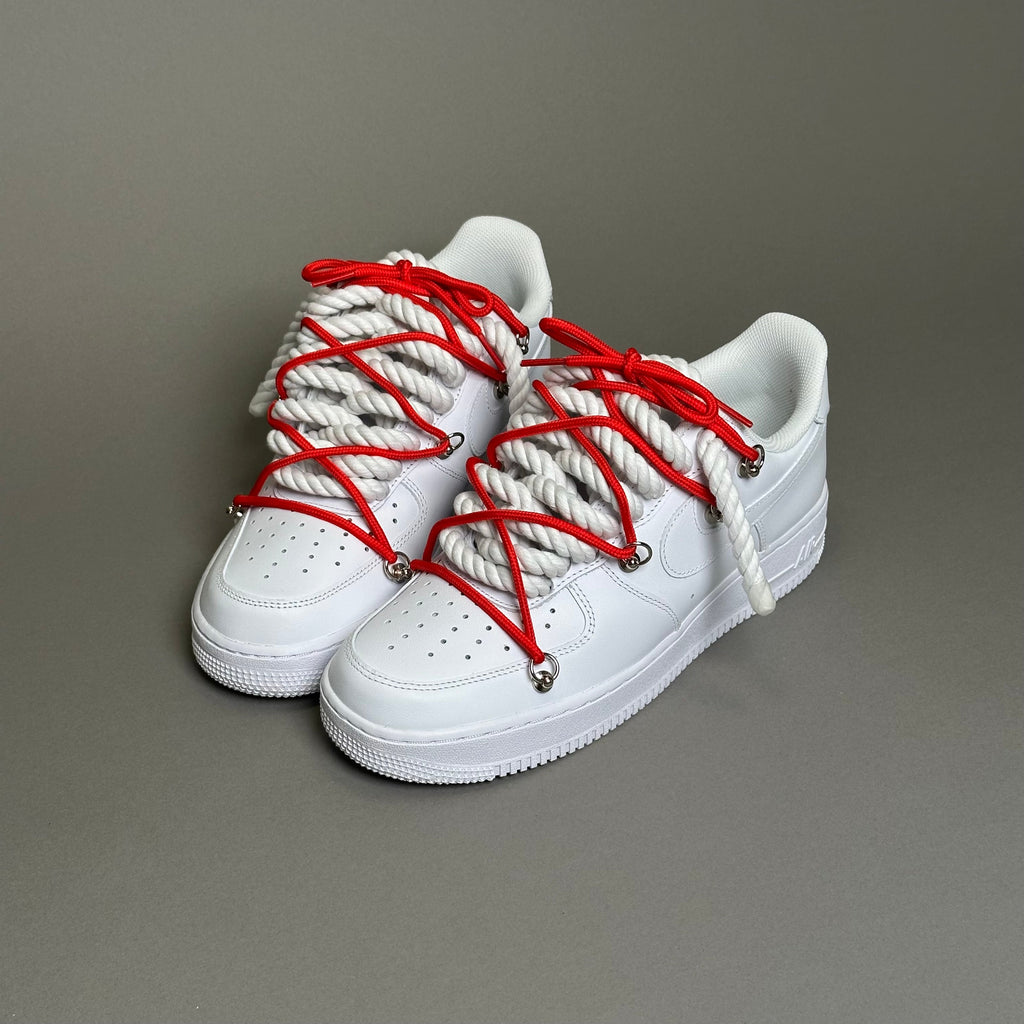 Nike Air Force 1 “Rope Laces White" Triple Red
