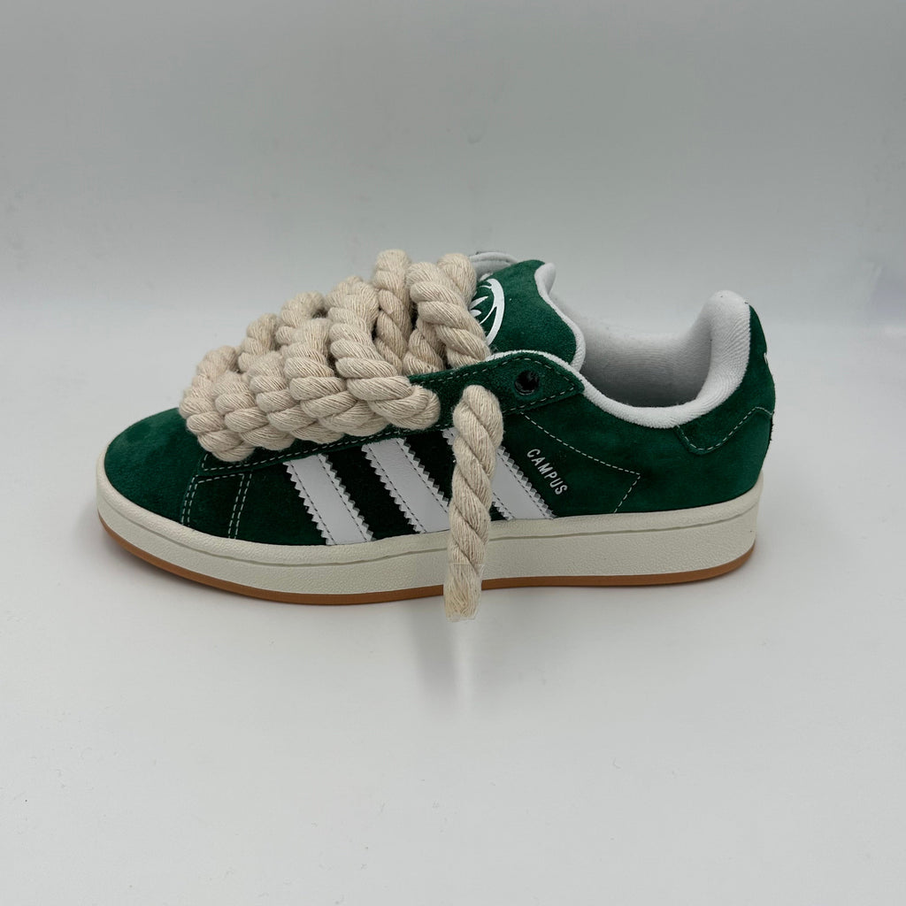 Adidas Campus 00s Green "Rope Laces" Cream