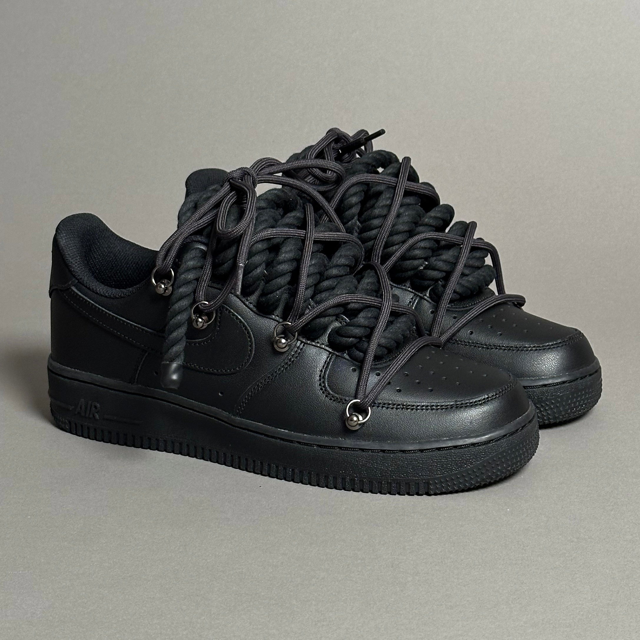 Nike Air Force 1 “Rope Laces Black” Triple Black V1