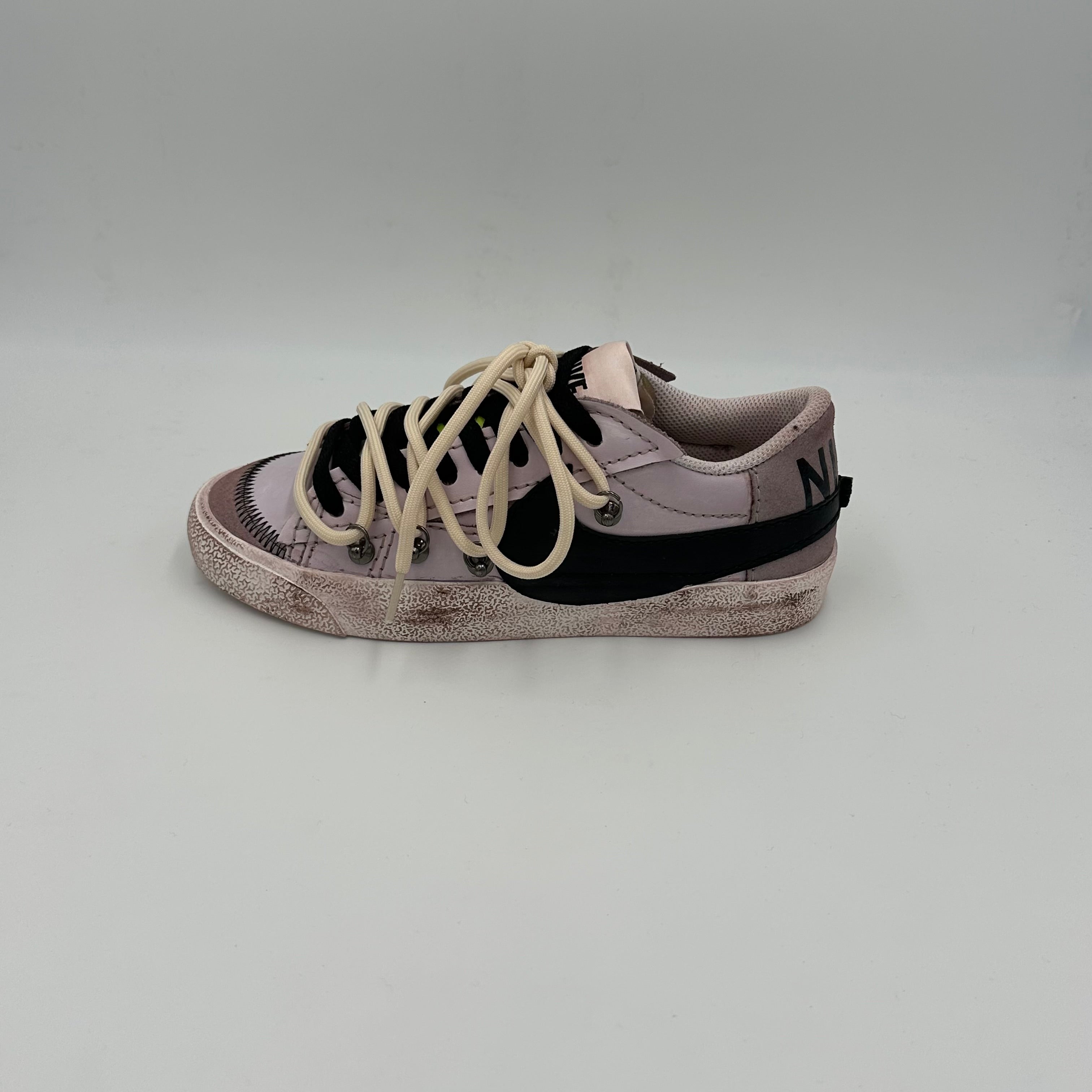 Nike Blazer Low '77 Jumbo Dark Brown Black “Over Laces Beige"