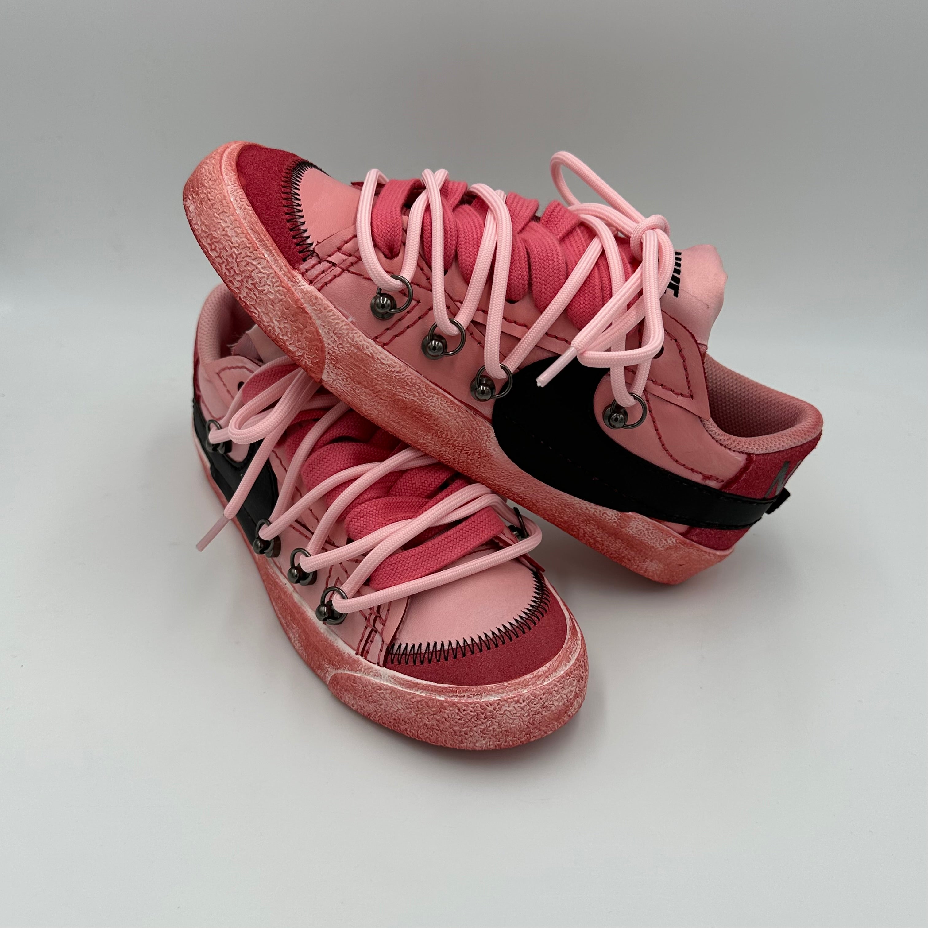 Nike Blazer Low '77 Jumbo Scarlet Red “Over Laces Pink”