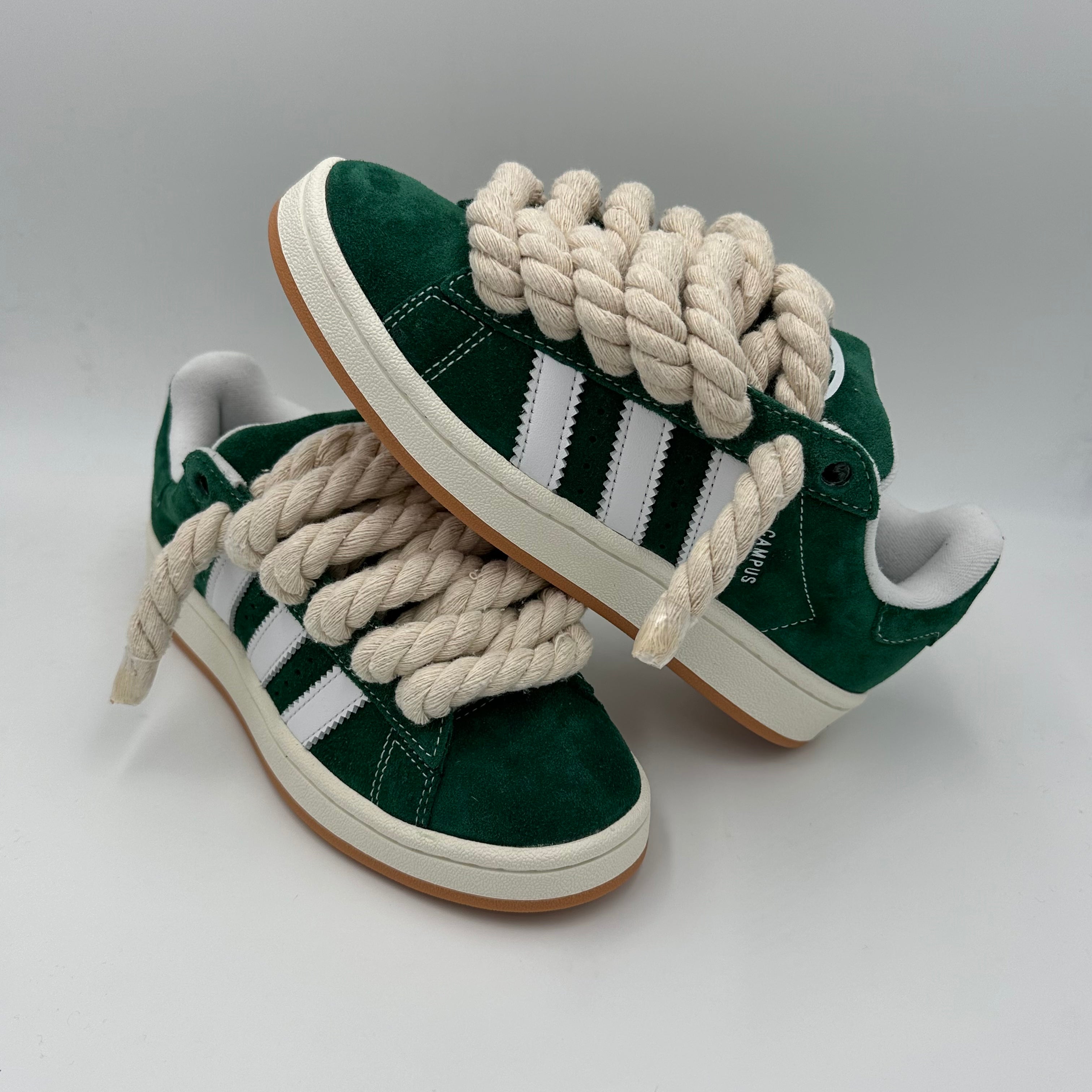 Adidas Campus 00s Green "Rope Laces" Cream