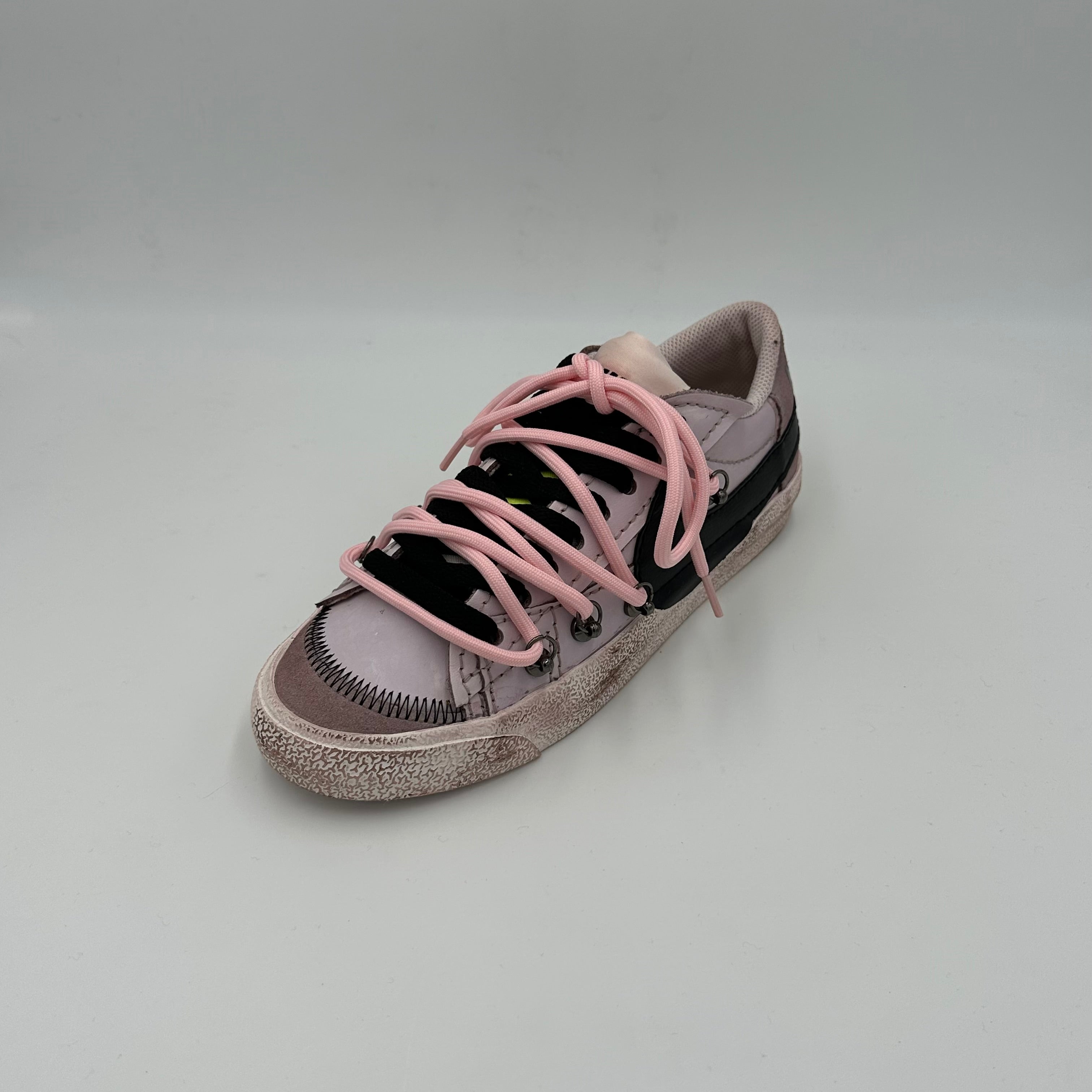 Nike Blazer Low '77 Jumbo Dark Brown Black “Over Laces Pink"
