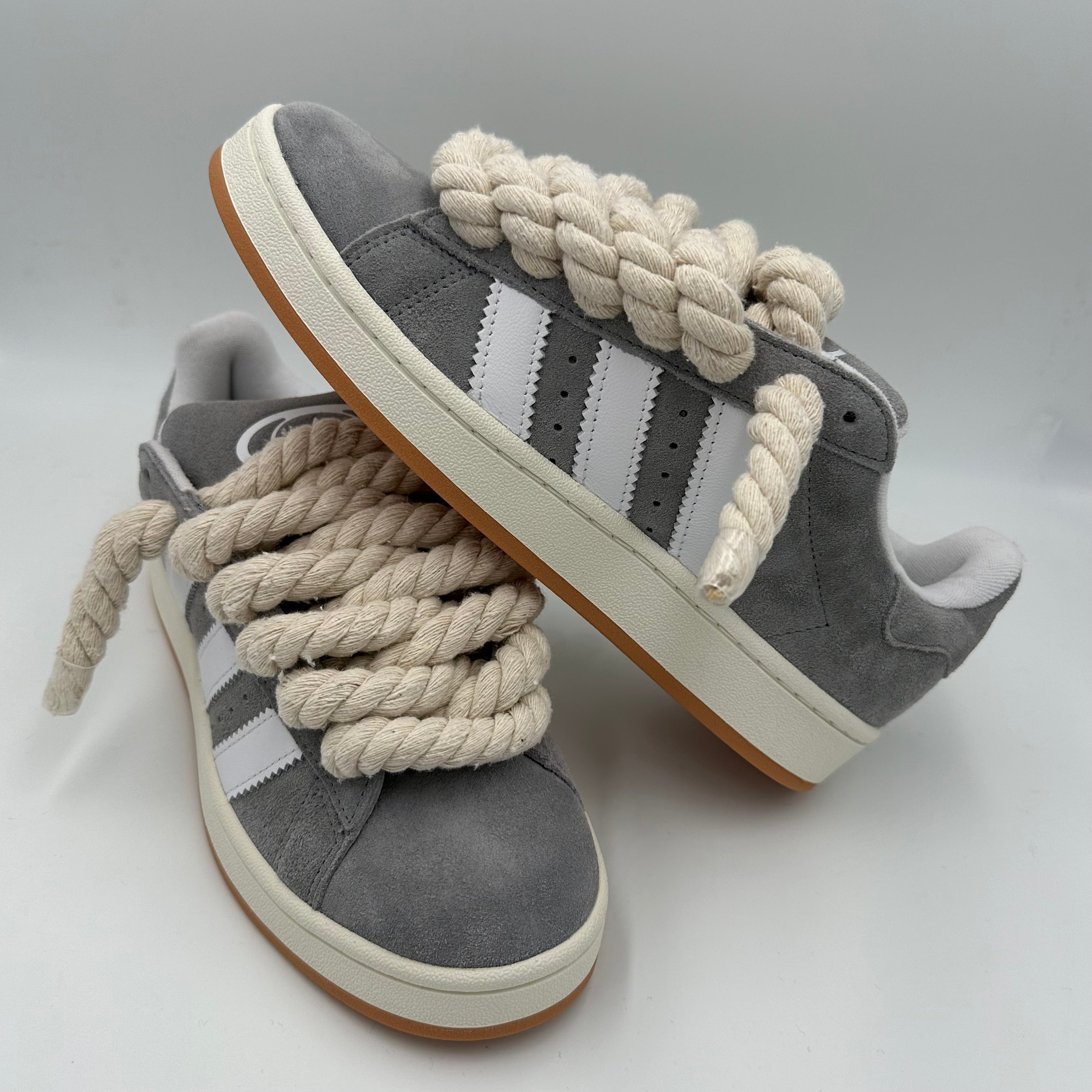 Adidas Campus 00s Grey “Rope Laces” Cream