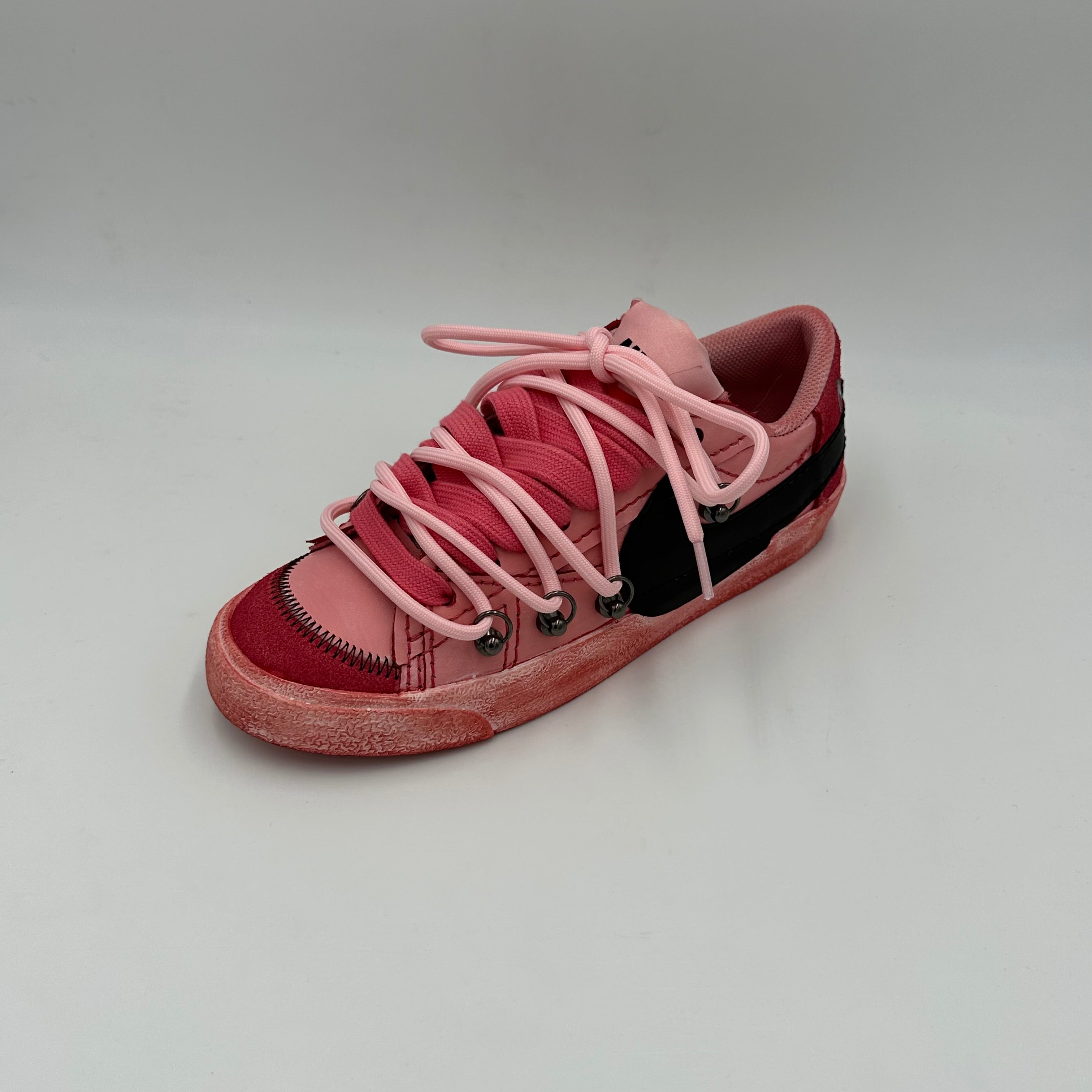 Nike Blazer Low '77 Jumbo Scarlet Red “Over Laces Pink”