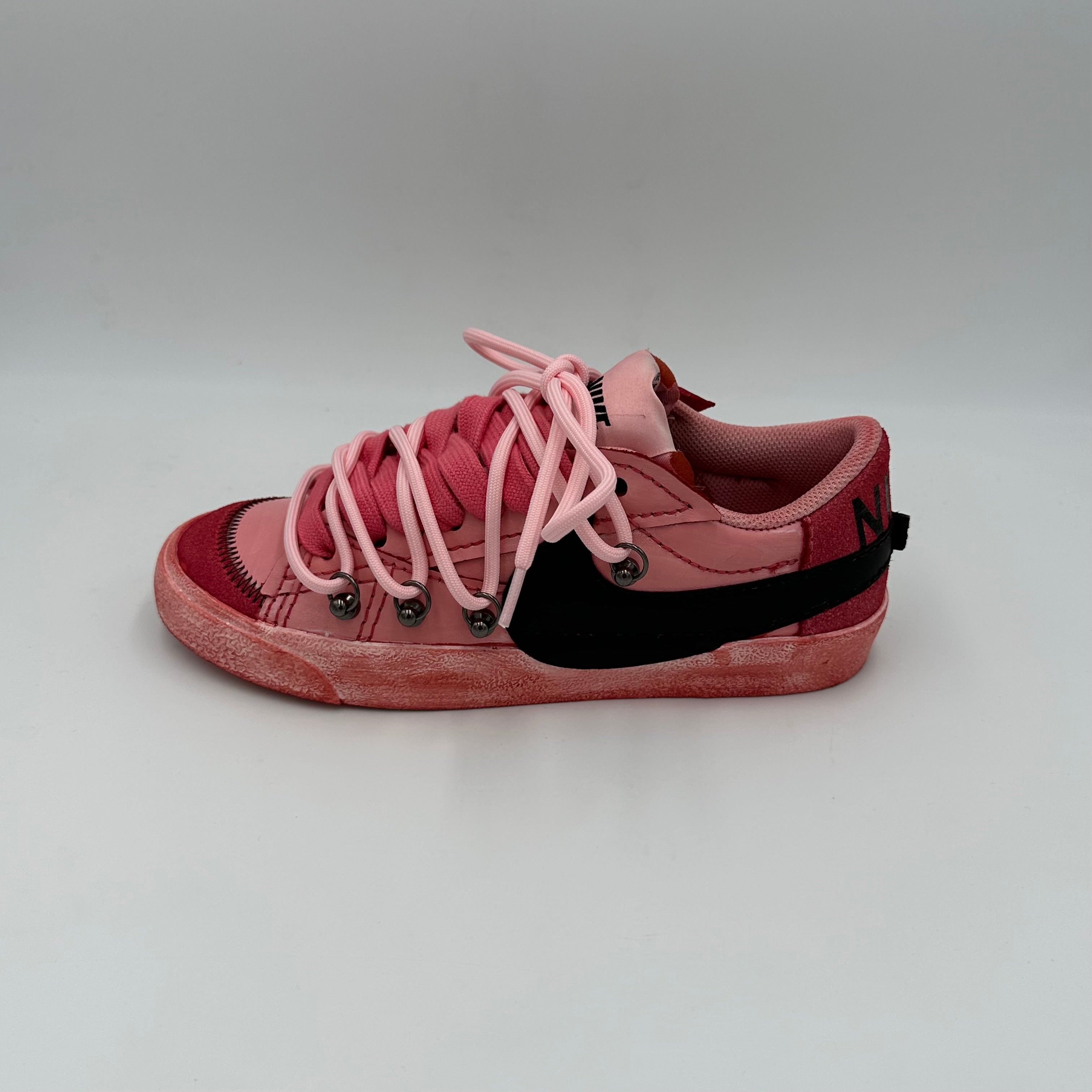 Nike Blazer Low '77 Jumbo Scarlet Red “Over Laces Pink”