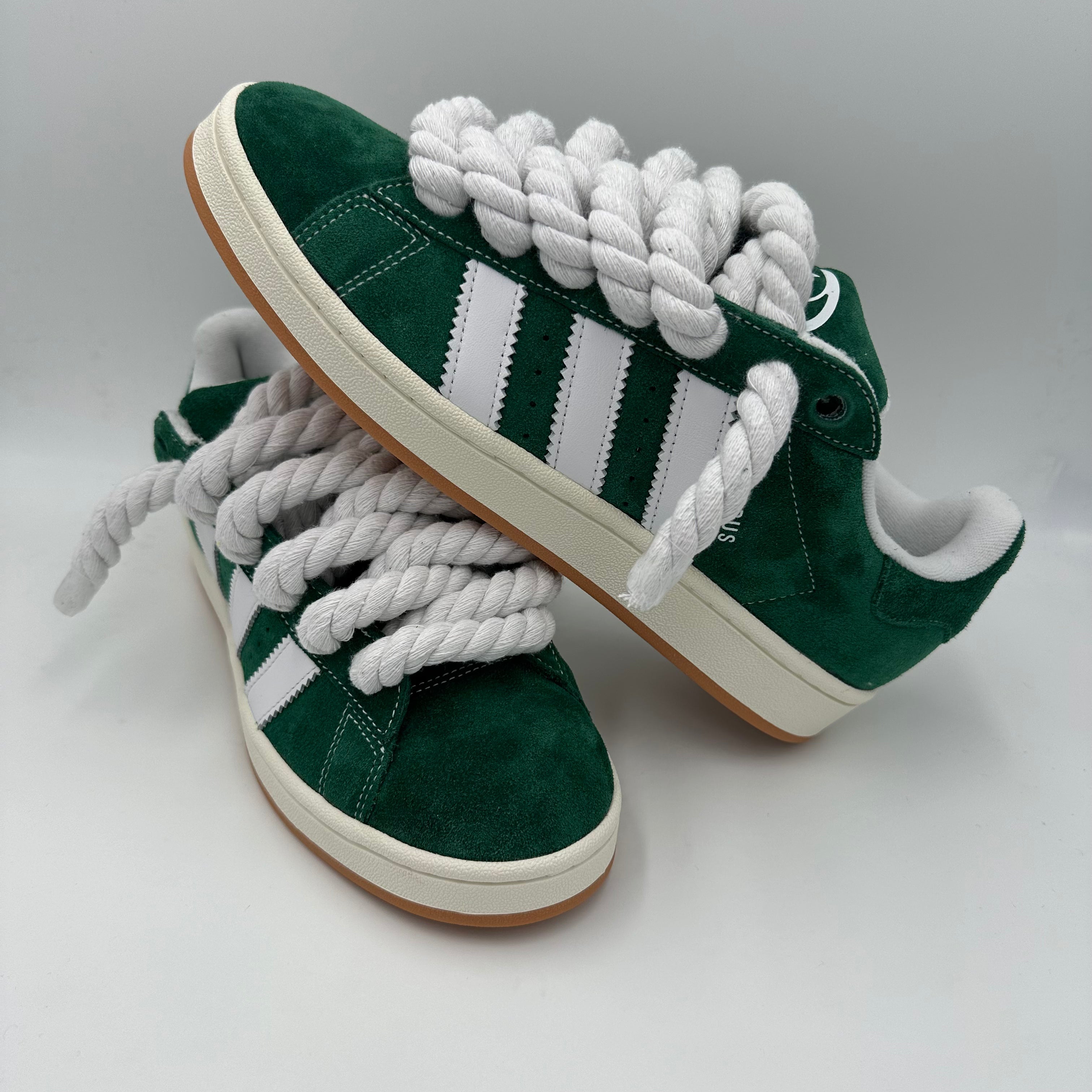 Adidas Campus 00s Green "Rope Laces" White