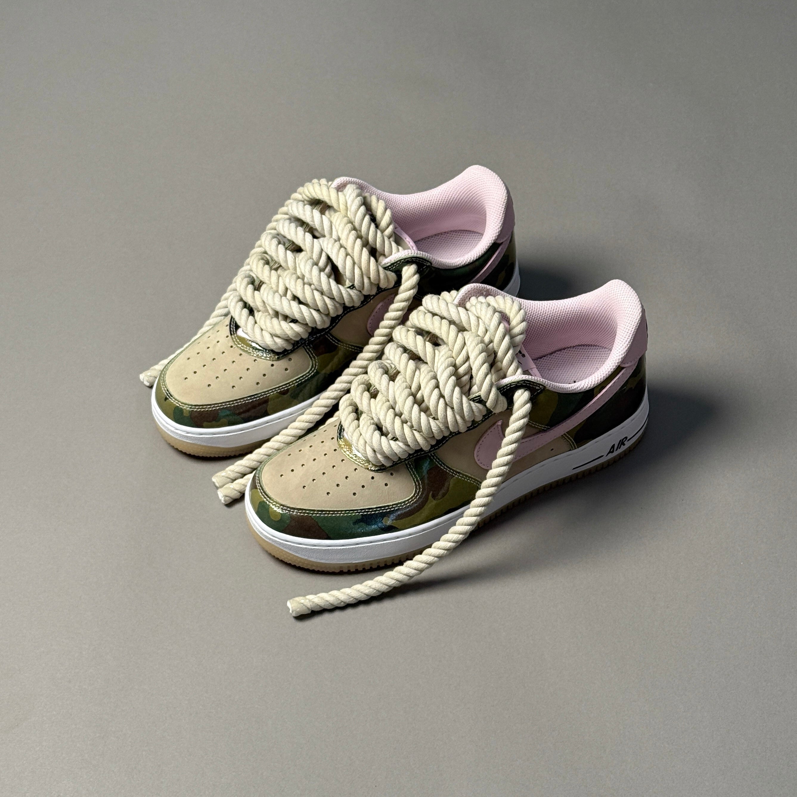 Nike Air Force 1 Military Camo "Rope Laces" V2