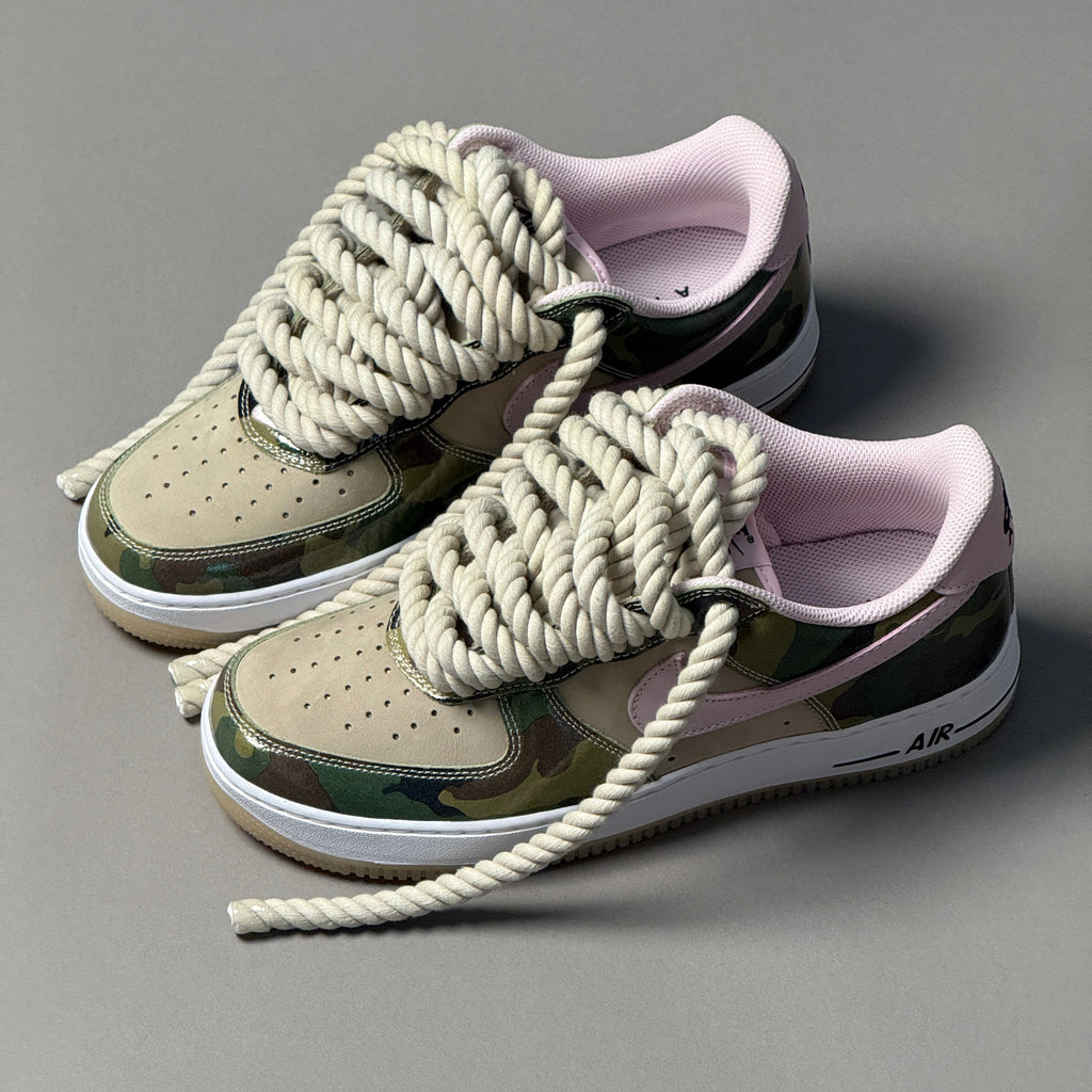 Nike Air Force 1 Military Camo "Rope Laces" V2