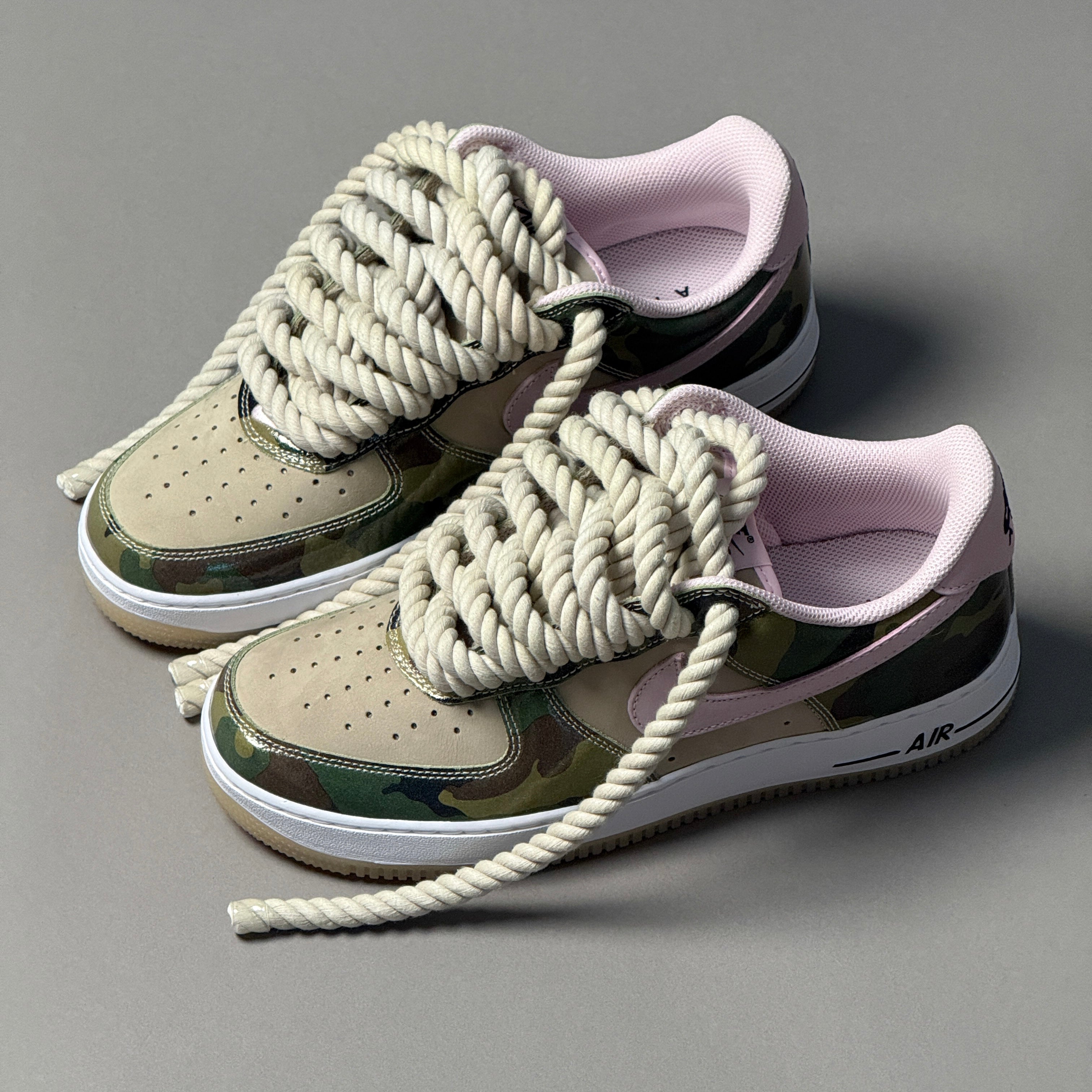 Nike Air Force 1 Military Camo "Rope Laces" V2