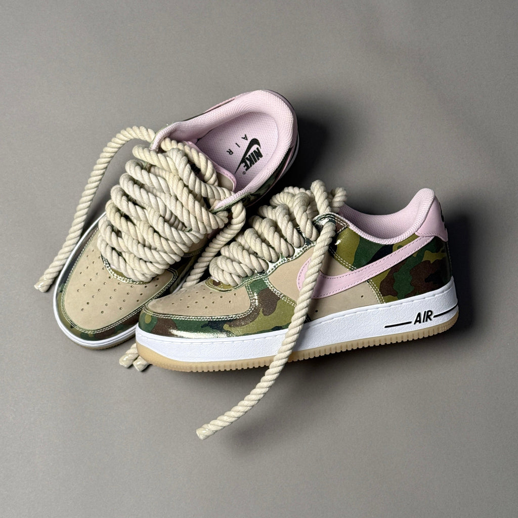 Nike Air Force 1 Military Camo "Rope Laces" V2