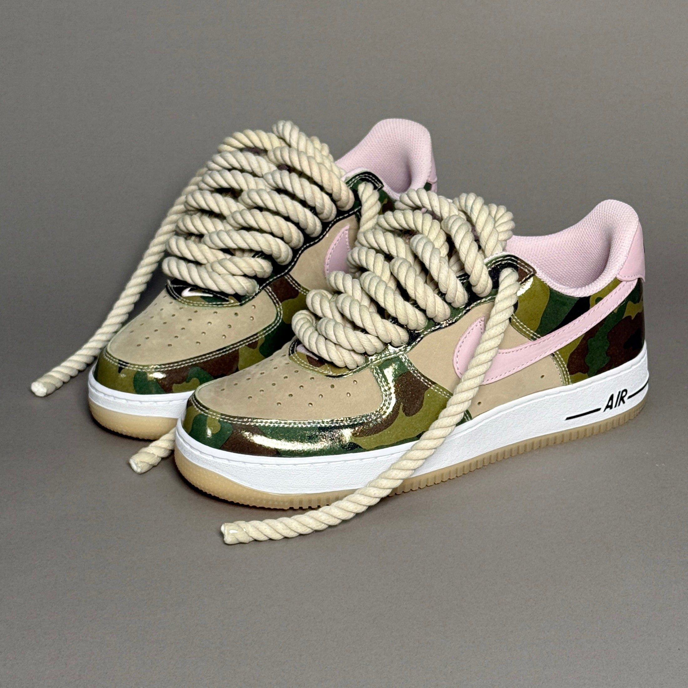 Nike Air Force 1 Military Camo "Rope Laces" V2
