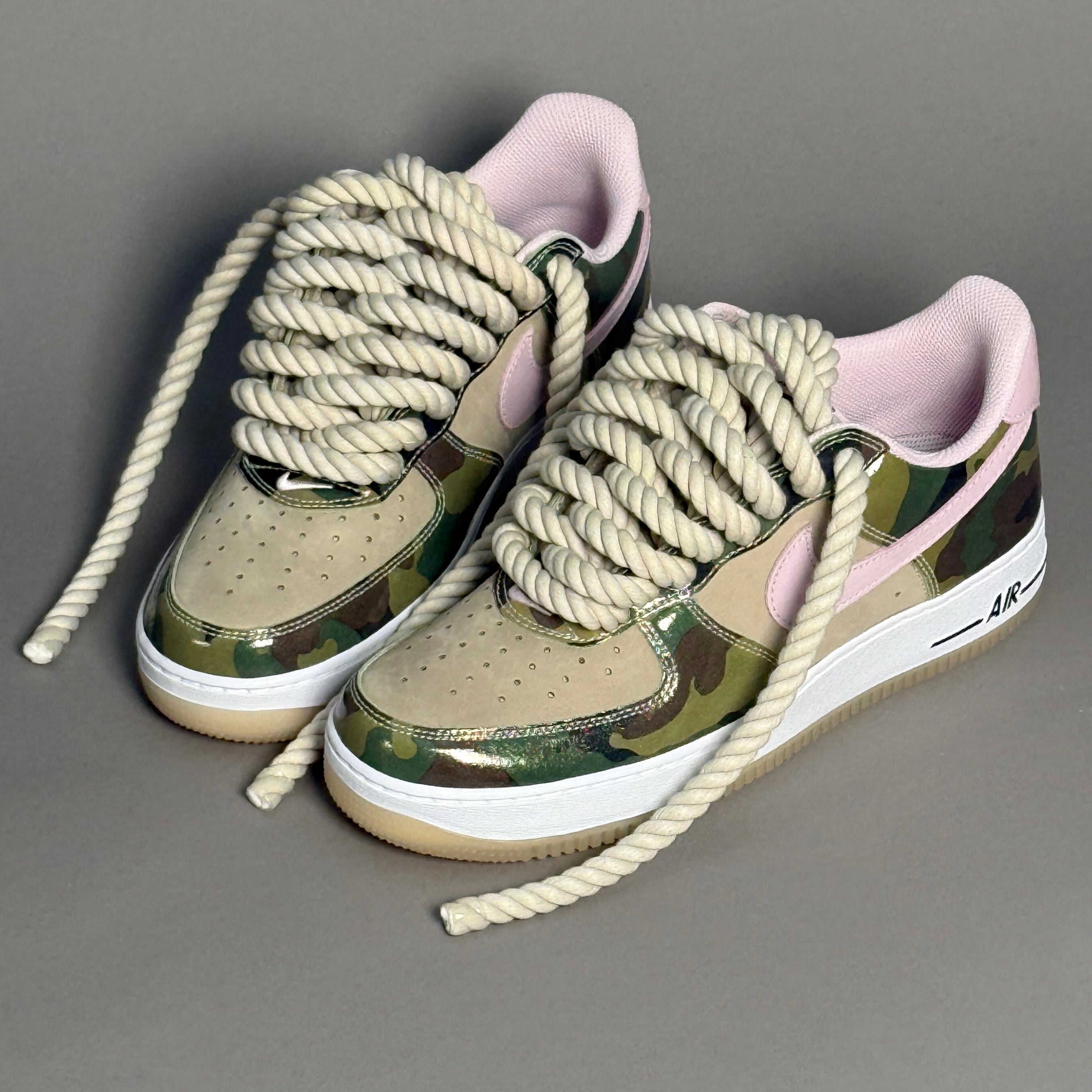 Nike Air Force 1 Military Camo "Rope Laces" V2