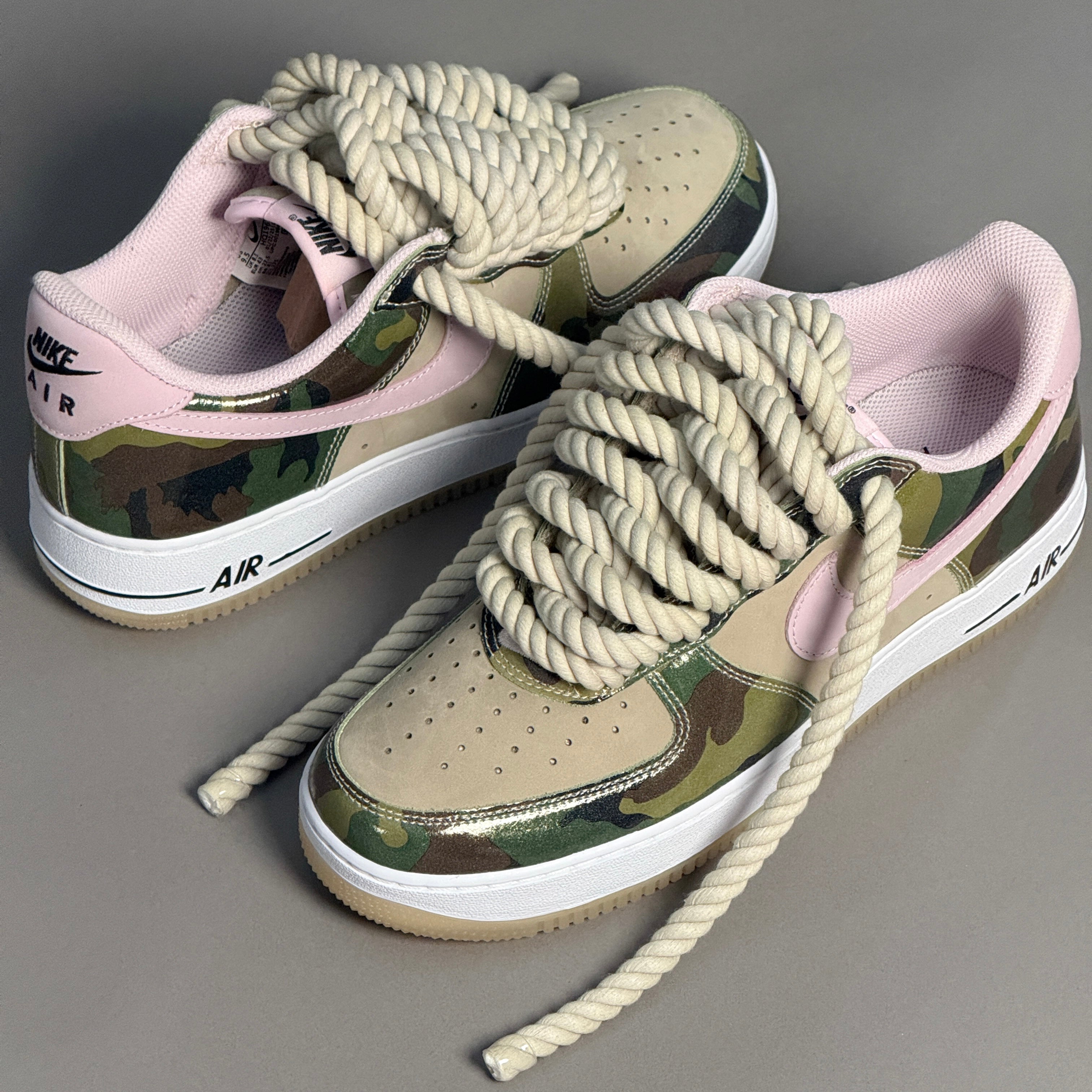 Nike Air Force 1 Military Camo "Rope Laces" V2