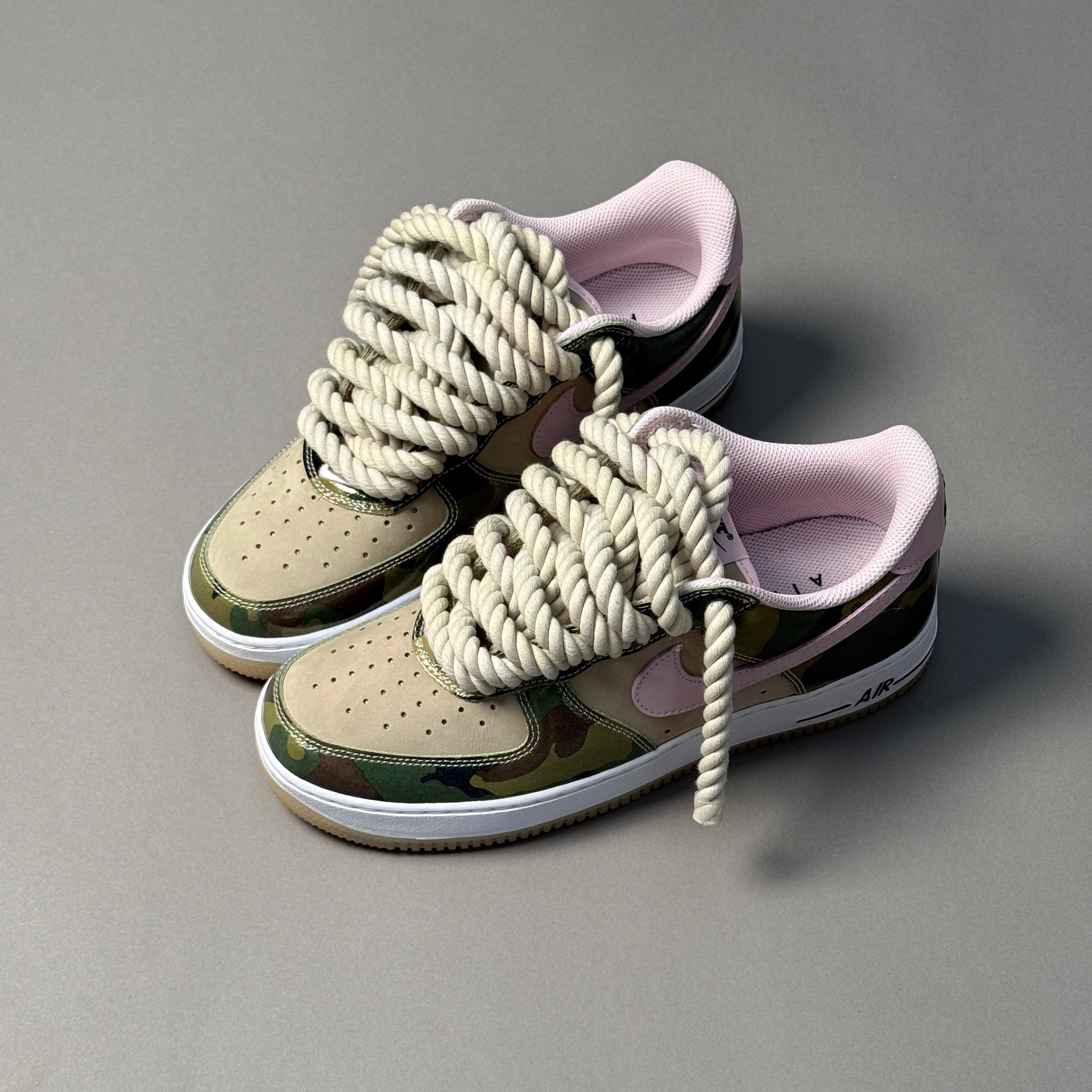 Nike Air Force 1 Military Camo "Rope Laces" V1