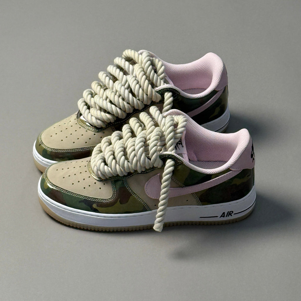 Nike Air Force 1 Military Camo "Rope Laces" V1