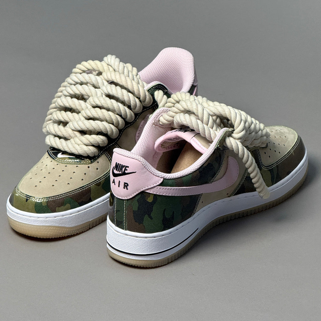 Nike Air Force 1 Military Camo "Rope Laces" V1