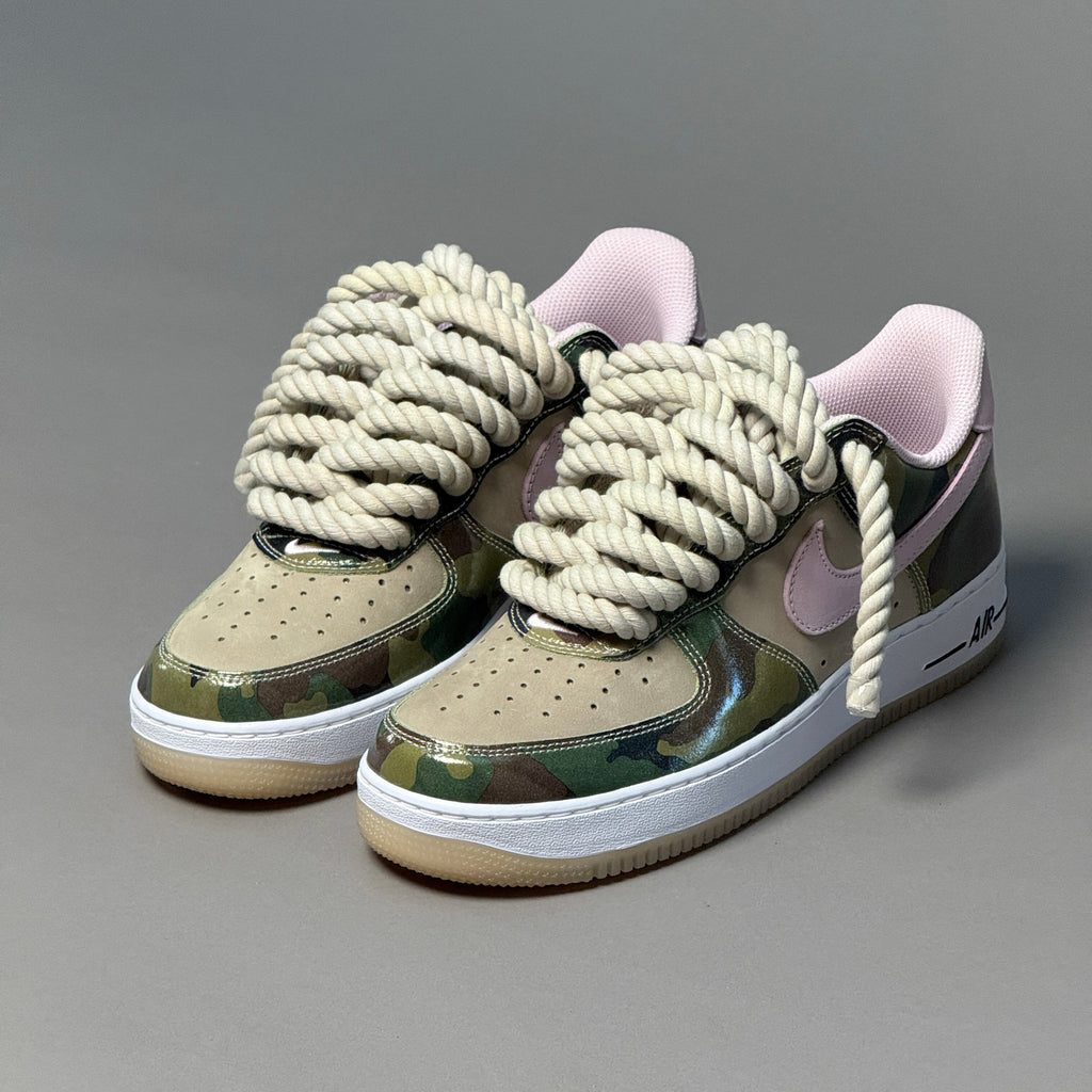 Nike Air Force 1 Military Camo "Rope Laces" V1