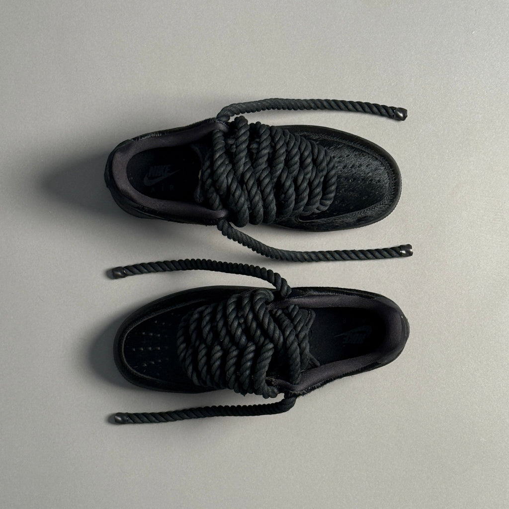 Nike Air Force 1 Pony Hair Black "Rope Laces" V2