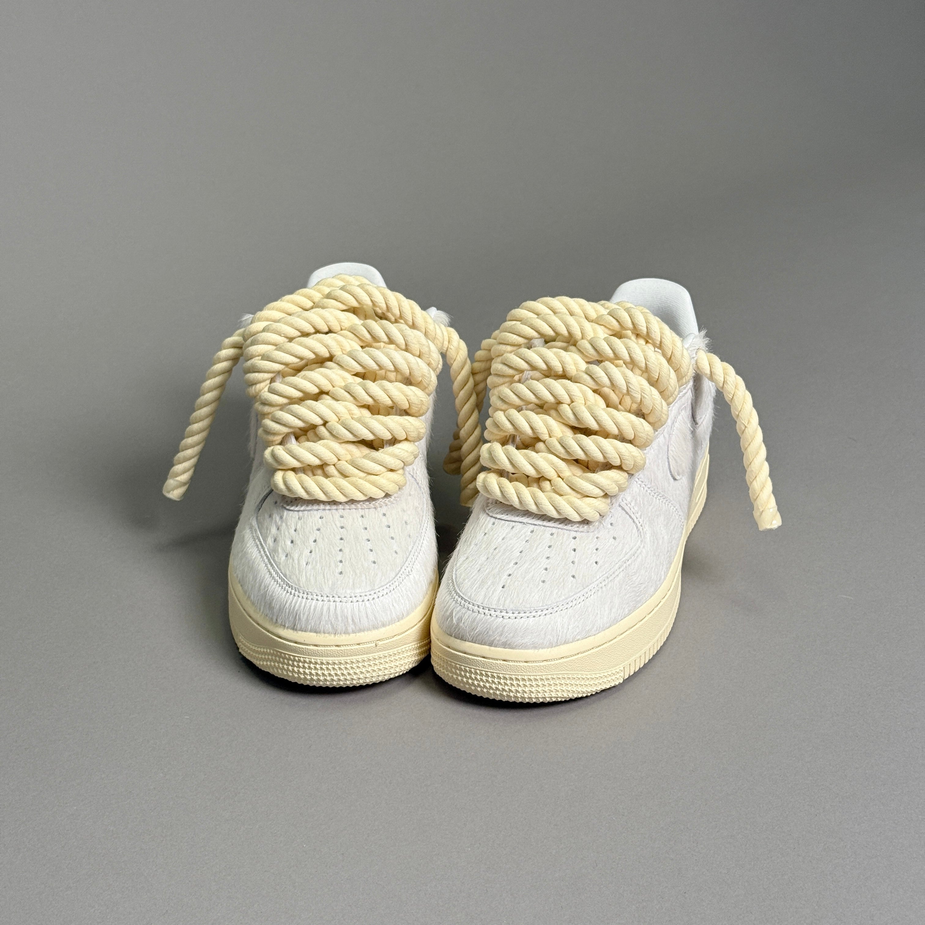 Nike Air Force 1 Pony Hair White "Rope Laces" V1