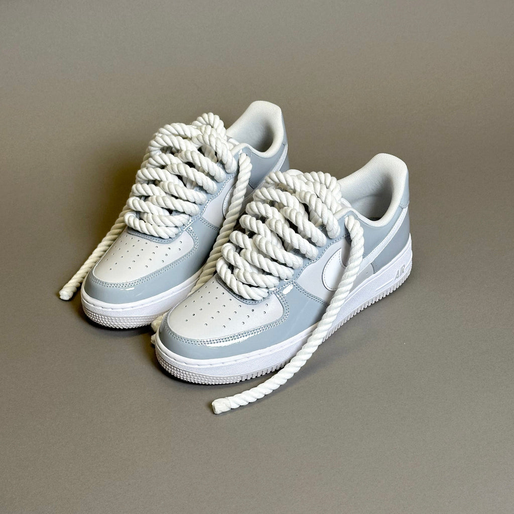 Nike Air Force 1 Patent Grey Unc "Rope Laces White" V2