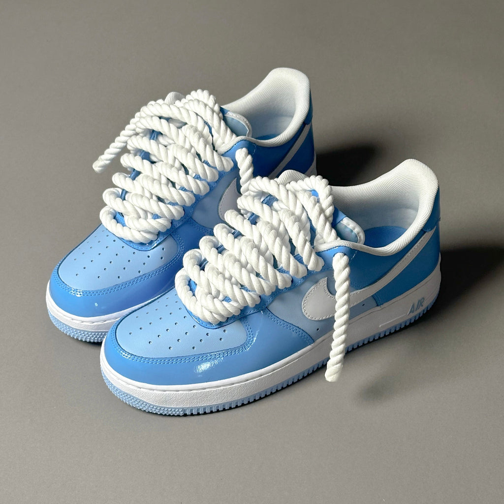 Nike Air Force 1 Patent Sky "Rope Laces White" V1