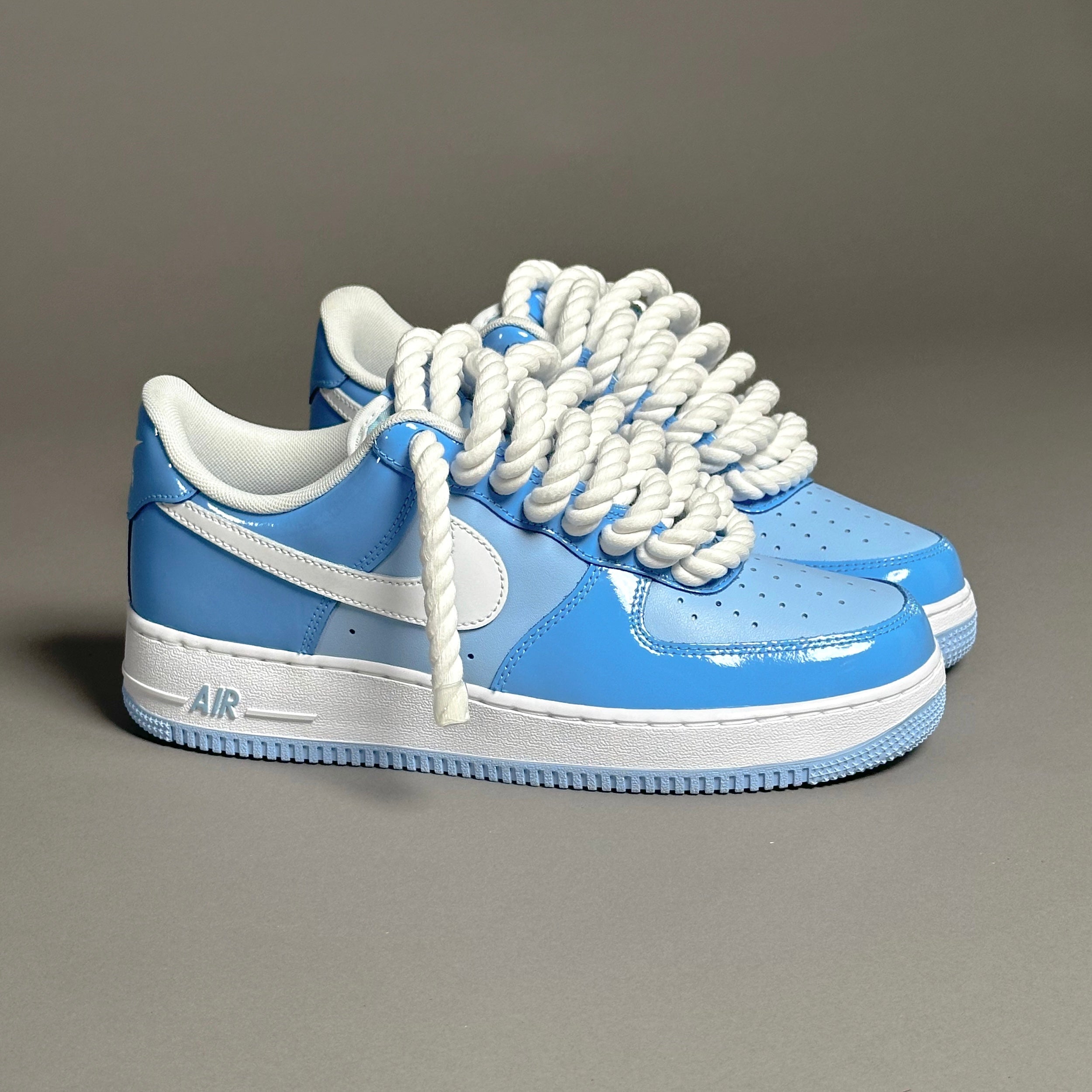 Nike Air Force 1 Patent Sky "Rope Laces White" V1