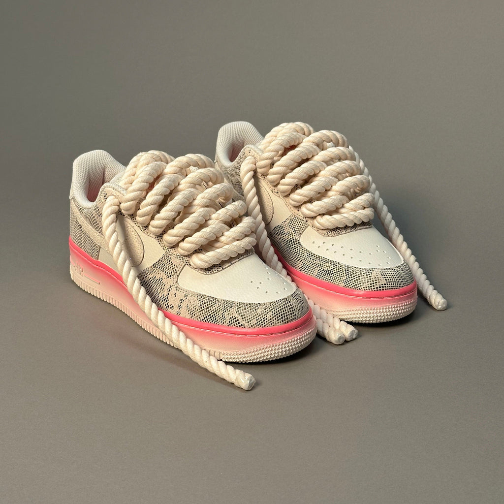 Nike Air Force 1 Snake Rose "Rope Laces" V2