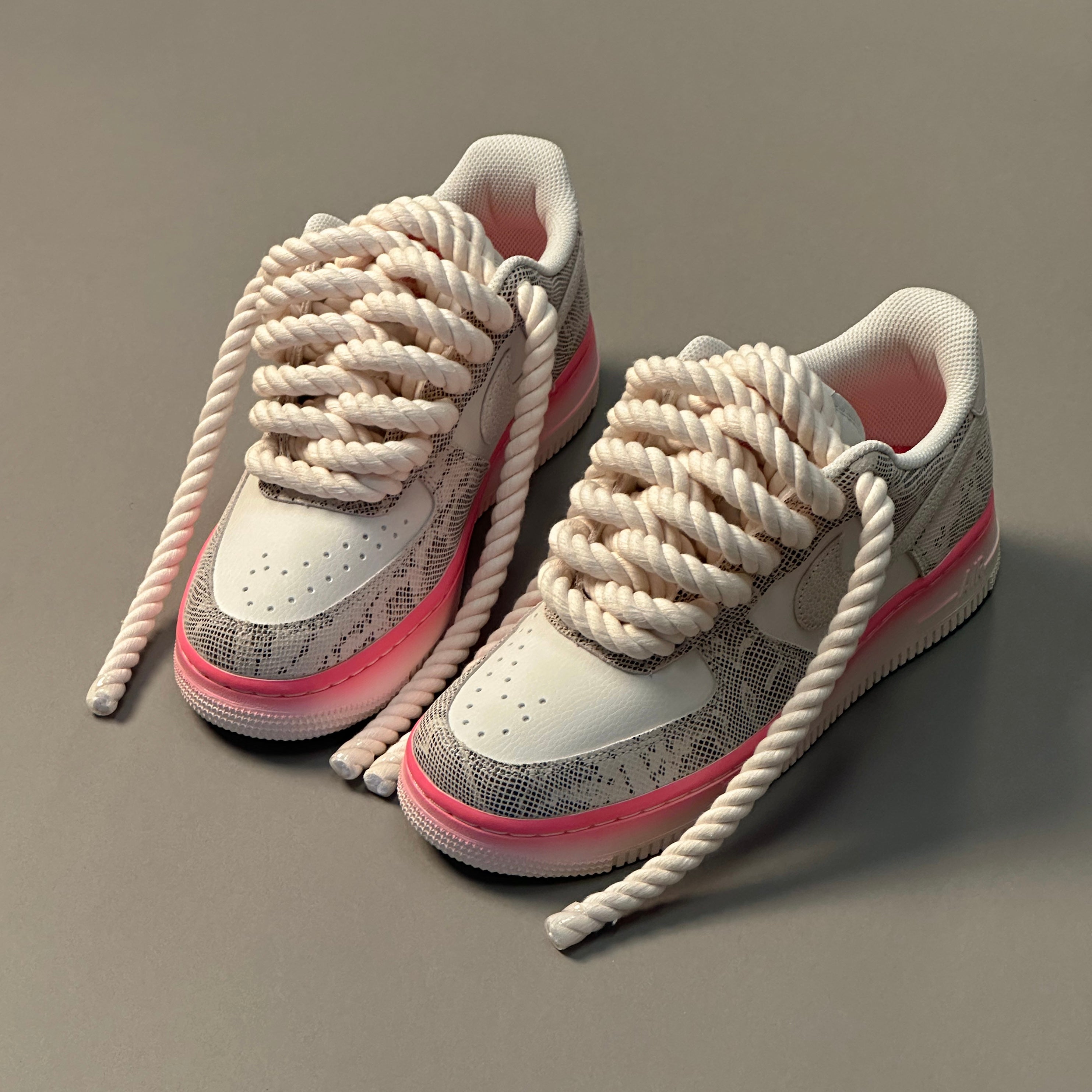 Nike Air Force 1 Snake Rose "Rope Laces" V2