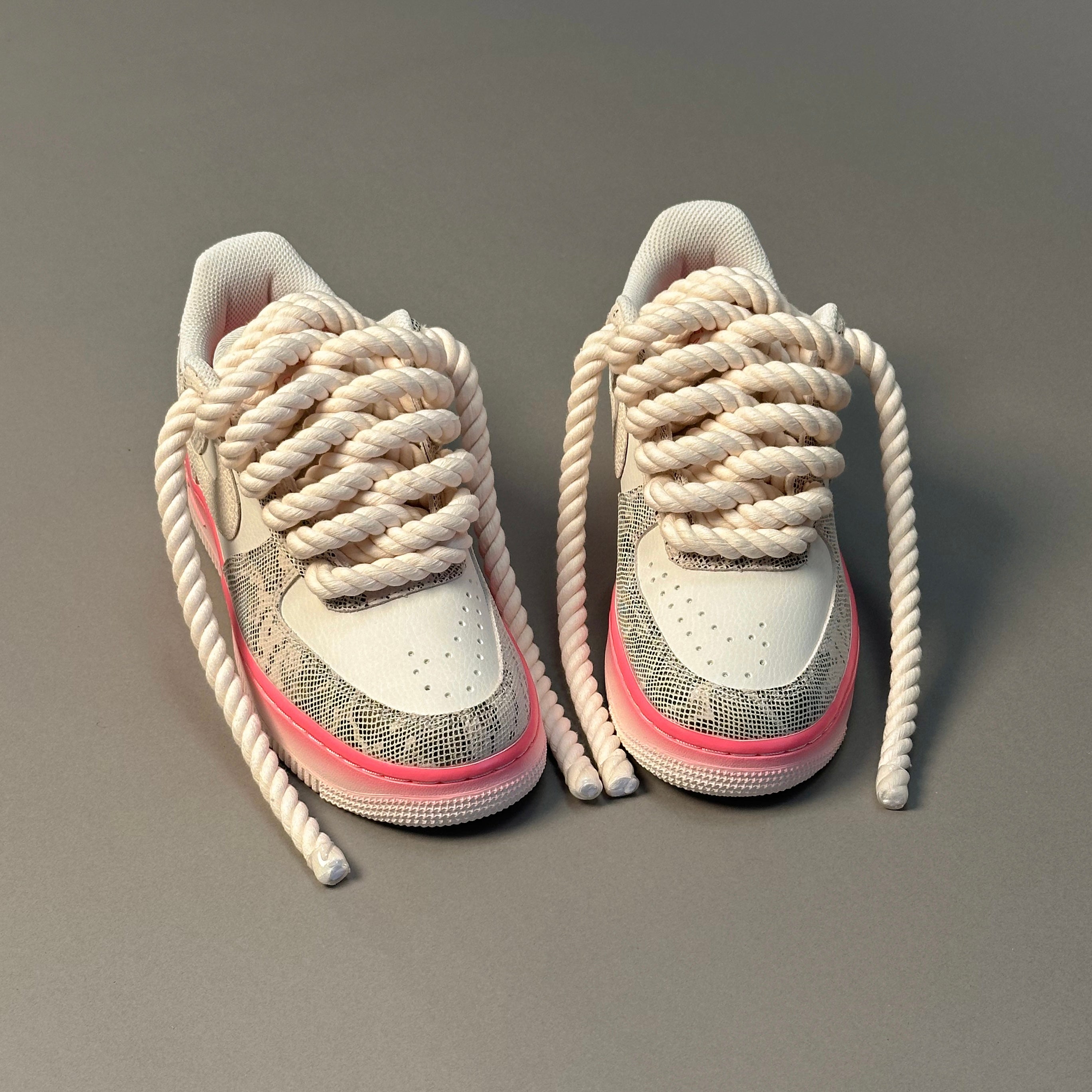 Nike Air Force 1 Snake Rose "Rope Laces" V2