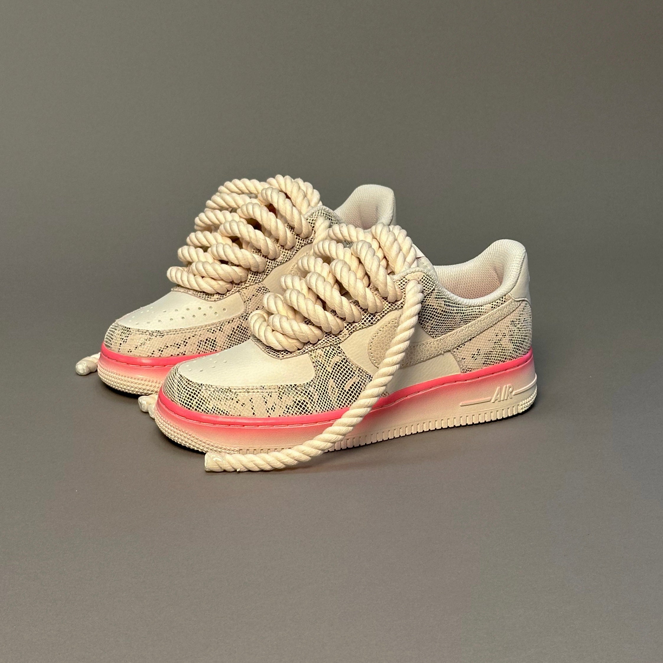 Nike Air Force 1 Snake Rose "Rope Laces" V2