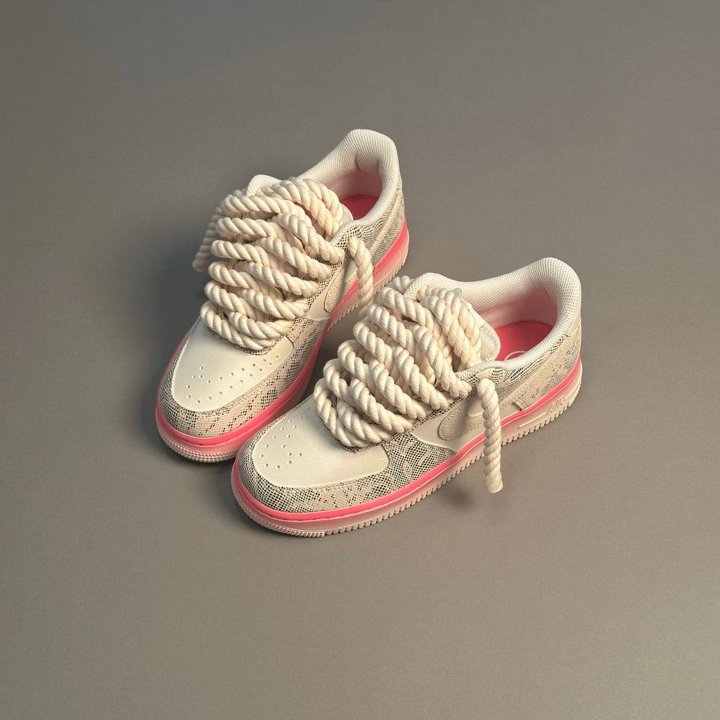 Nike Air Force 1 Snake Rose "Rope Laces" V1
