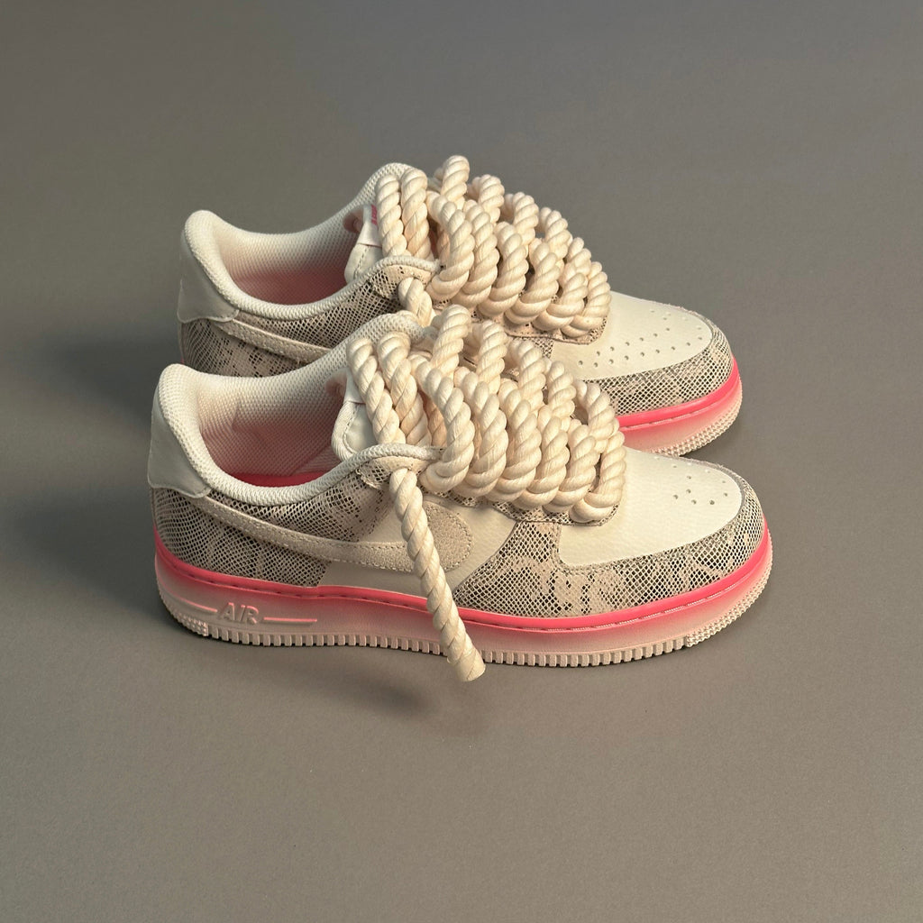Nike Air Force 1 Snake Rose "Rope Laces" V1