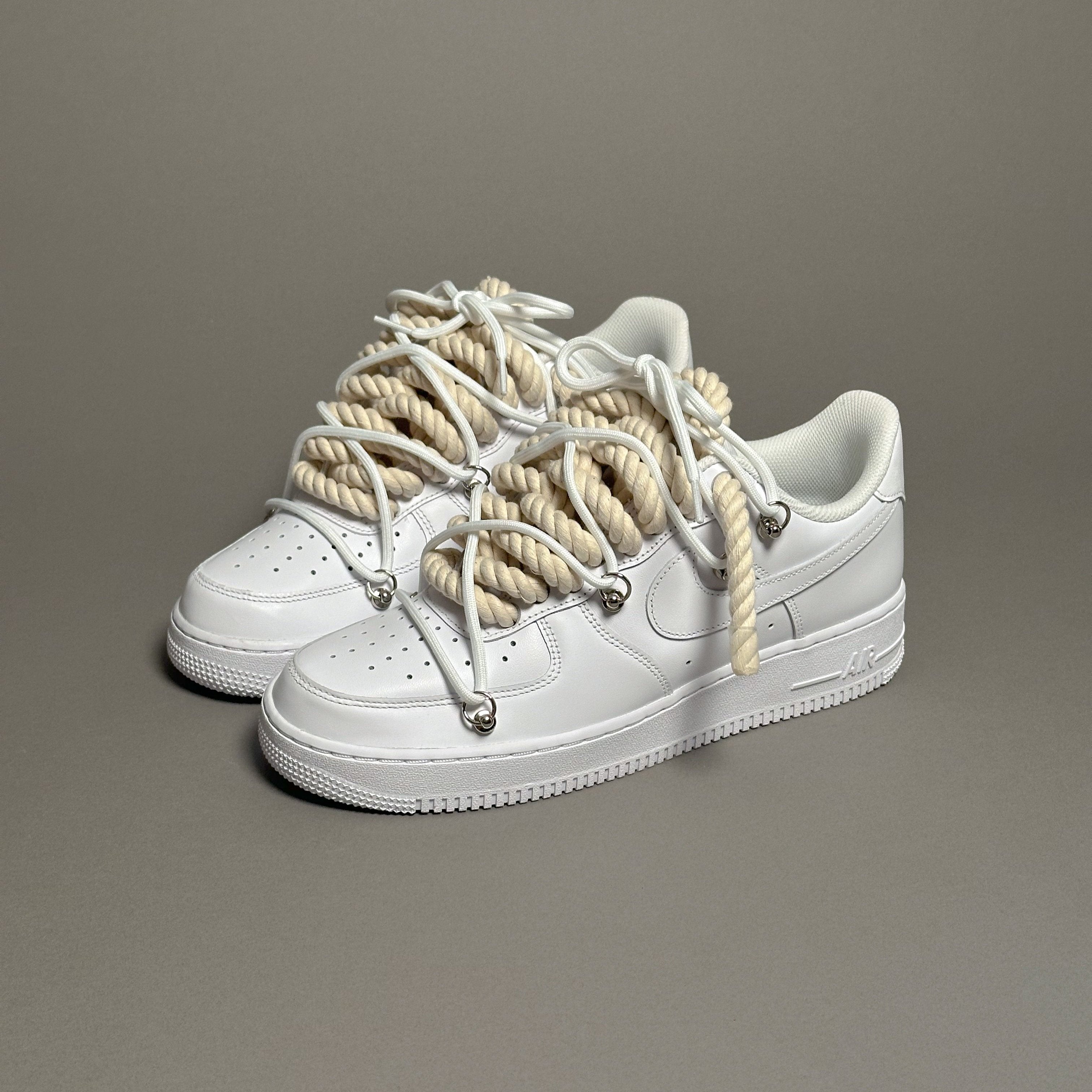 Nike Air Force 1 “Rope Laces Cream" Triple White