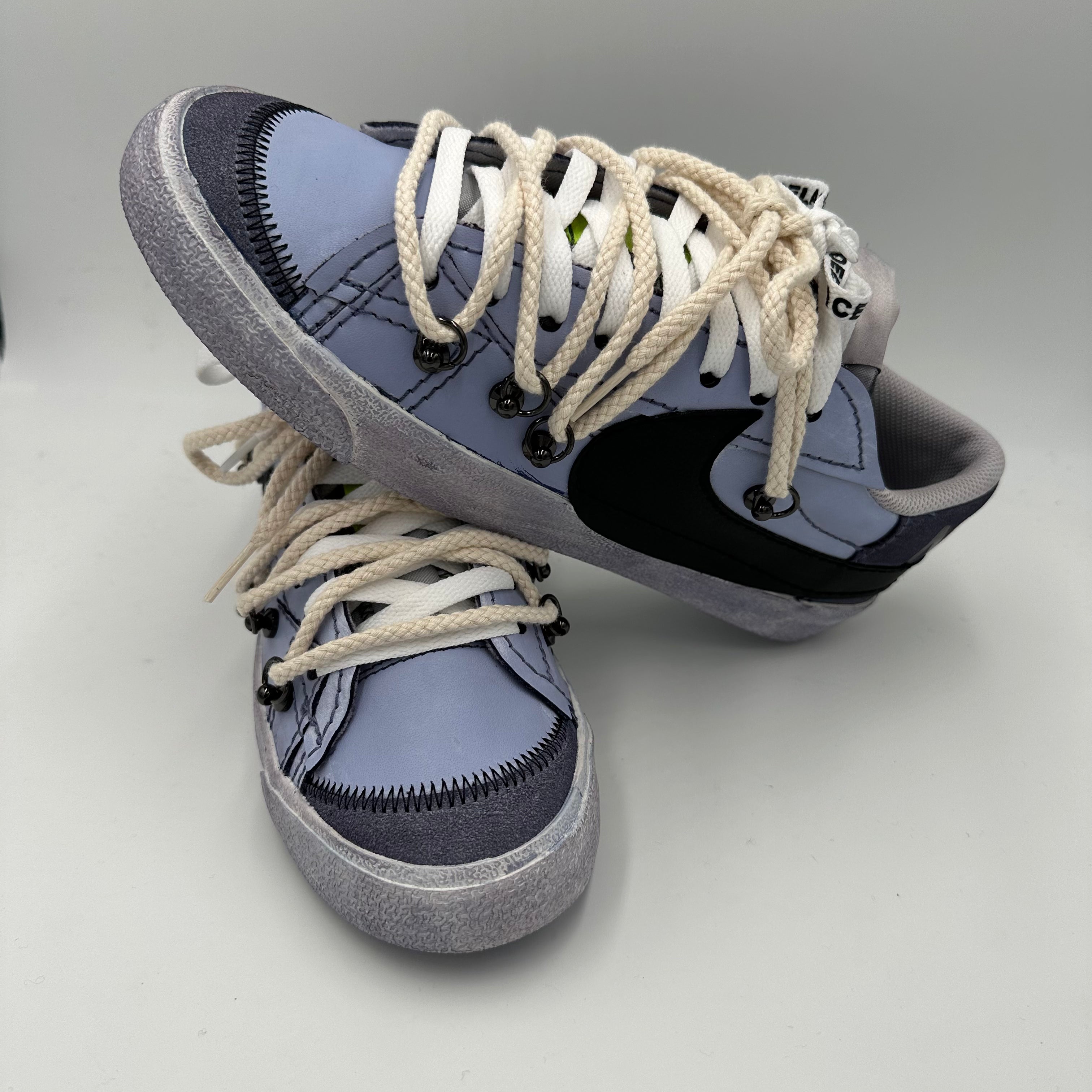 Nike Blazer Low '77 Jumbo Charcoal Grey White “Over Laces Rope”